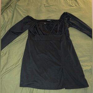 🦋(4/$40) NWT Size 22 PLT black long sleeve bodycon dress